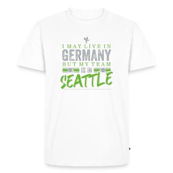 Seattle Football Fans Germany - Men's Premium Organic T-Shirt - white - Front - Nico (187cm)