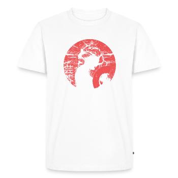 Art japonais - T-shirt Premium bio Homme - blanc - Devant - Nico (187cm)