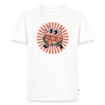 Mr Meatball Meatball Sandwich Funny Vintage - Men's Premium Organic T-Shirt - white - Front - Nico (187cm)