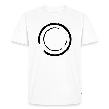 Cercle - T-shirt Premium bio Homme - blanc - Devant - Nico (187cm)