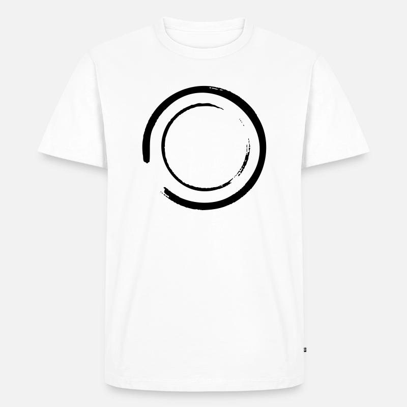 Kreis - Männer Premium Bio T-Shirt - Weiß