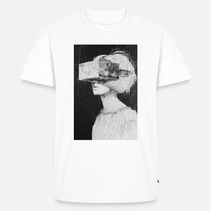 Das Experiment - Männer Premium Bio T-Shirt - Weiß