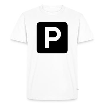 Parking - T-shirt Premium bio Homme - blanc - Devant - Nico (187cm)