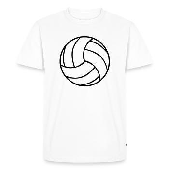 Volley-ball, volley-ball de plage - T-shirt Premium bio Homme - blanc - Devant - Nico (187cm)