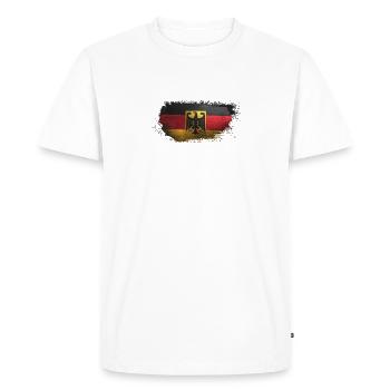 Germany Flag Flag Bund Germany flag - Men's Premium Organic T-Shirt - white - Front - Nico (187cm)