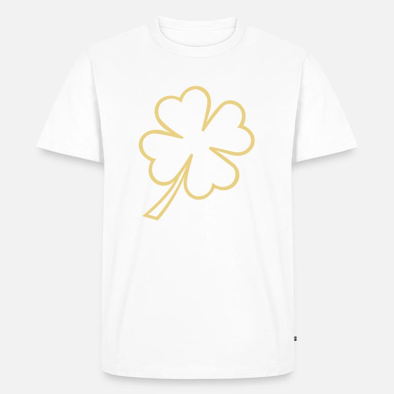 lucky clover st patrick - Männer Premium Bio T-Shirt - undefined