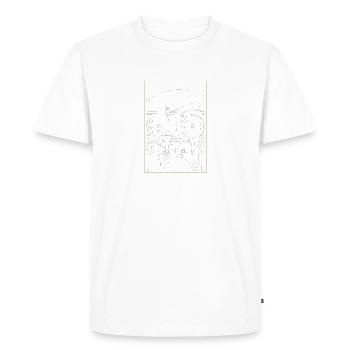 Moteur à aircooled - Culture automobile classique - T-shirt Premium bio Homme - blanc - Devant - Nico (187cm)