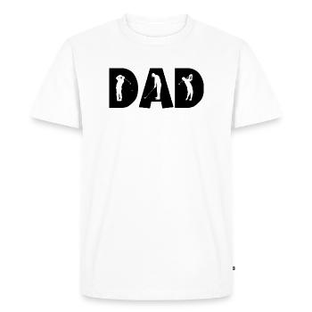 papa Golf - T-shirt Premium bio Homme - blanc - Devant - Nico (187cm)