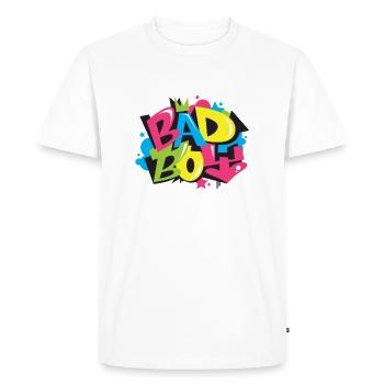 bad_boy - T-shirt Premium bio Homme - blanc - Devant - Nico (187cm)
