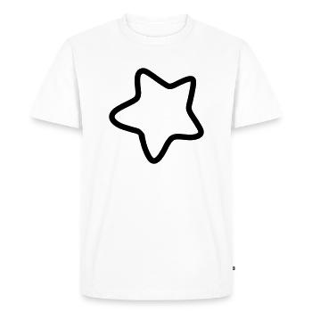Étoile / Étoile pour enfants - T-shirt Premium bio Homme - blanc - Devant - Nico (187cm)