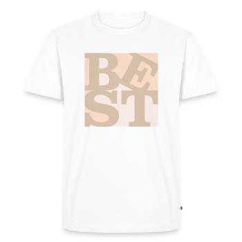 Best WordPlay original art - Men's Premium Organic T-Shirt - white - Front - Nico (187cm)