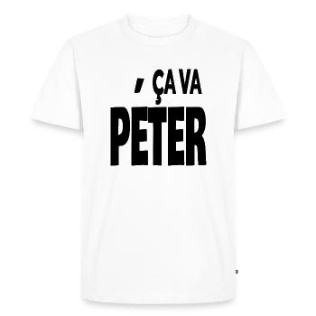 ça va péter - T-shirt Premium bio Homme - blanc - Devant - Nico (187cm)
