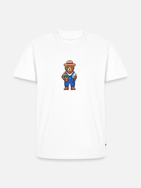 Die Bären-Saga - GARTEN - Männer Premium Bio T-Shirt - Weiß