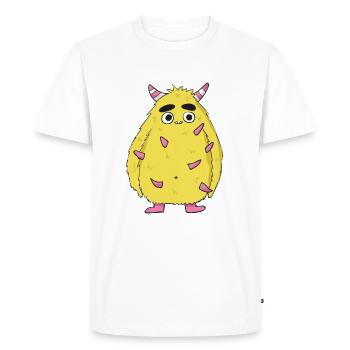Monstres - T-shirt Premium bio Homme - blanc - Devant - Nico (187cm)
