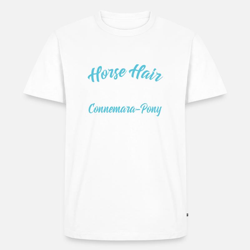 Glitter Connemara-Pony - Männer Premium Bio T-Shirt - Weiß