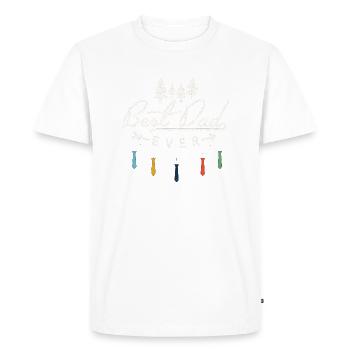 Fête des pères, je suis ton père - T-shirt Premium bio Homme - blanc - Devant - Nico (187cm)