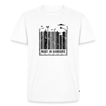Ville hanséatique de Hambourg - T-shirt Premium bio Homme - blanc - Devant - Nico (187cm)