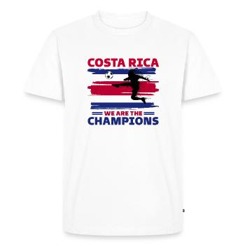 Costa Rica Football 2022 supporter Costa Rica - T-shirt Premium bio Homme - blanc - Devant - Nico (187cm)
