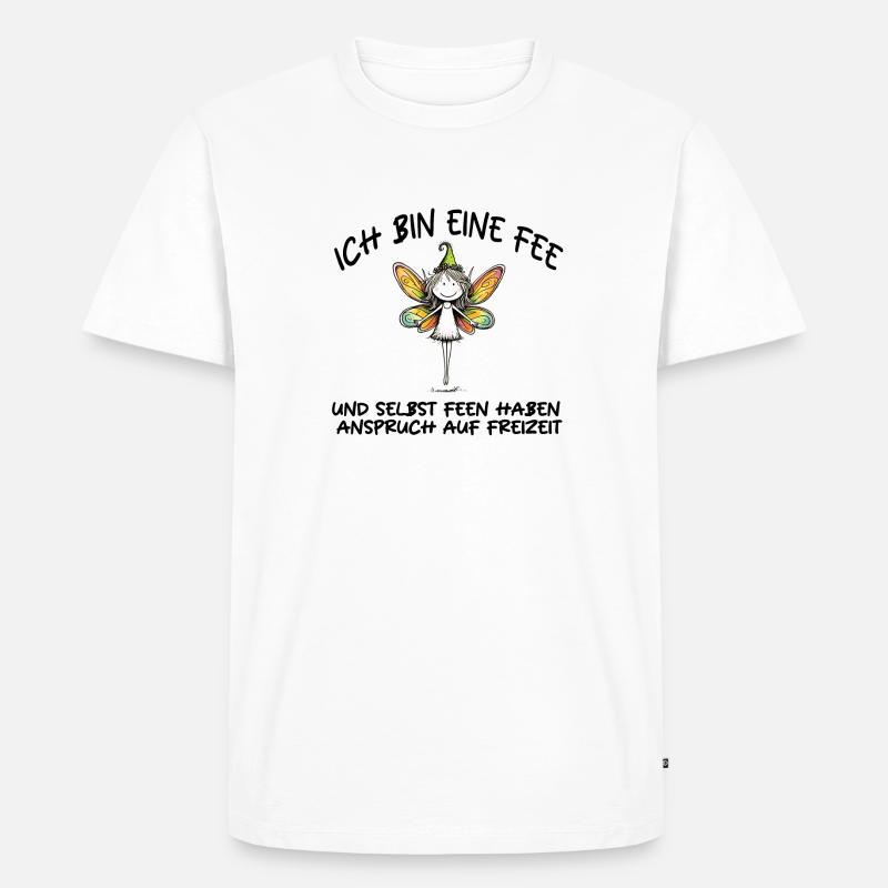 ICH BIN EINE FEE - Männer Premium Bio T-Shirt - Weiß