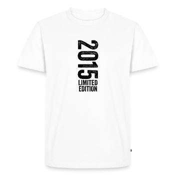 2015 Anniversary Gift 2015 Limited Edition 2015 - Men's Premium Organic T-Shirt - white - Front - Nico (187cm)