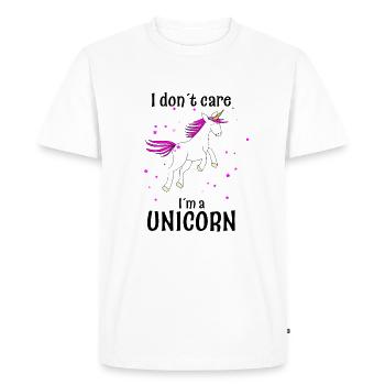 Licorne licorne - T-shirt Premium bio Homme - blanc - Devant - Nico (187cm)