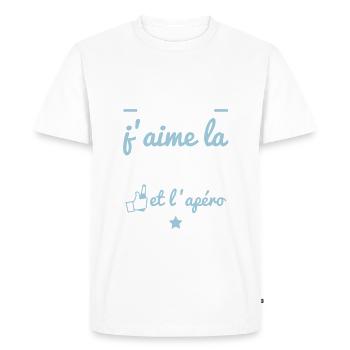 Homme idéal Mécanique, mécano, mécanno,mécanicien - T-shirt Premium bio Homme - blanc - Devant - Nico (187cm)