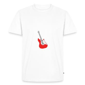 How many guitars does guitar player need Gitarre - Men's Premium Organic T-Shirt - white - Front - Nico (187cm)