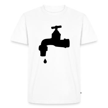Robinet - T-shirt Premium bio Homme - blanc - Devant - Nico (187cm)