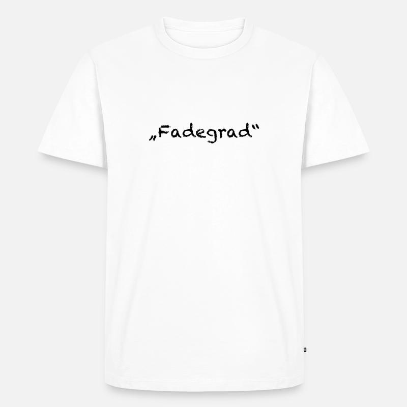 Fadegrad - Männer Premium Bio T-Shirt - Weiß