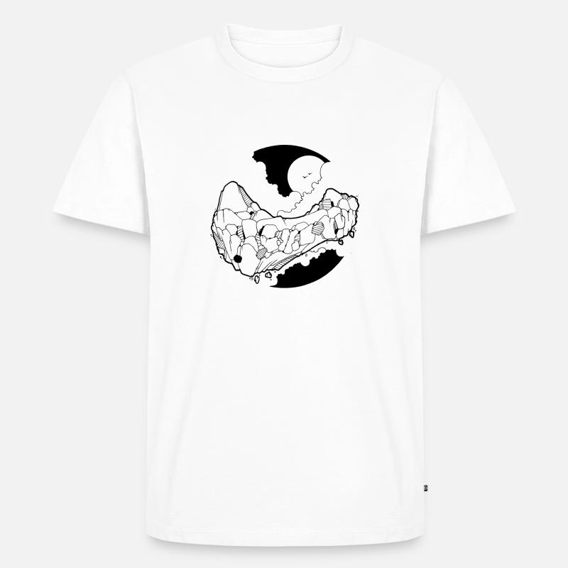 110 - Männer Premium Bio T-Shirt - Weiß