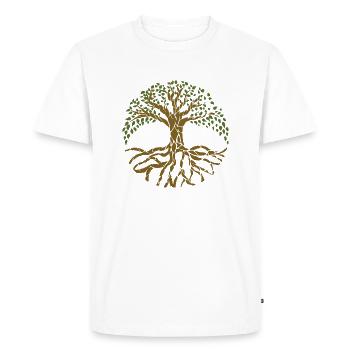Tree of life - Men's Premium Organic T-Shirt - white - Front - Nico (187cm)