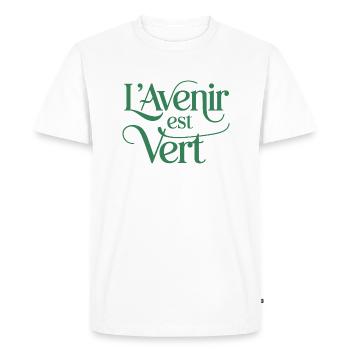 L'avenir est vert - T-shirt Premium bio Homme - blanc - Devant - Nico (187cm)
