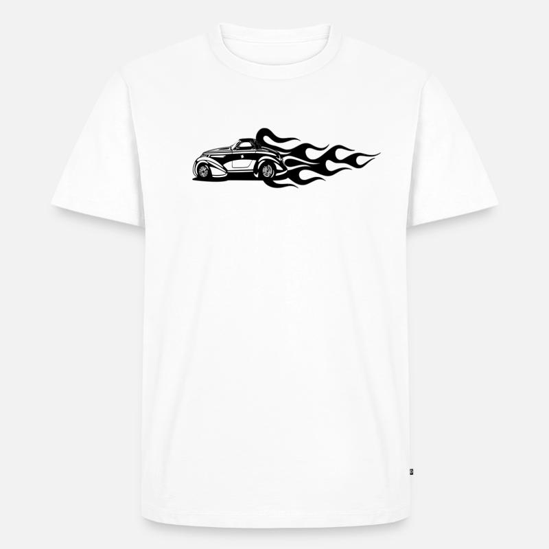 auto - Männer Premium Bio T-Shirt - Weiß