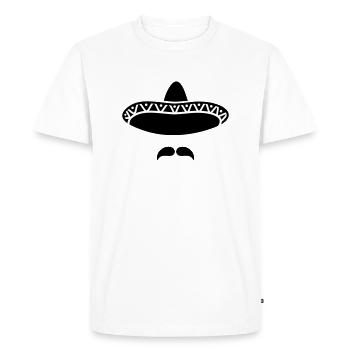 sombrero - T-shirt Premium bio Homme - blanc - Devant - Nico (187cm)