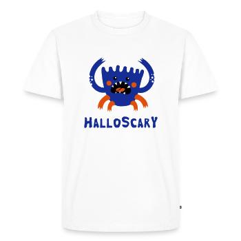 Bonjour Effrayant - T-shirt Premium bio Homme - blanc - Devant - Nico (187cm)