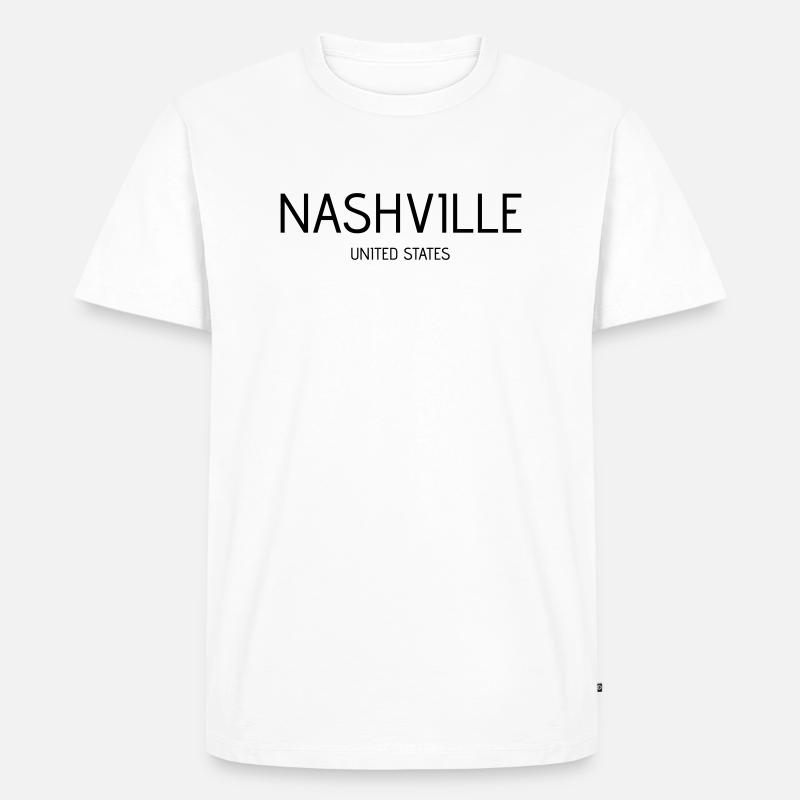 Nashville - Männer Premium Bio T-Shirt - Weiß