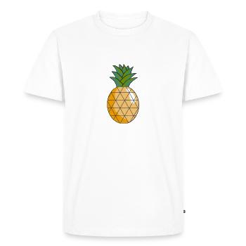 ananas - T-shirt Premium bio Homme - blanc - Devant - Nico (187cm)