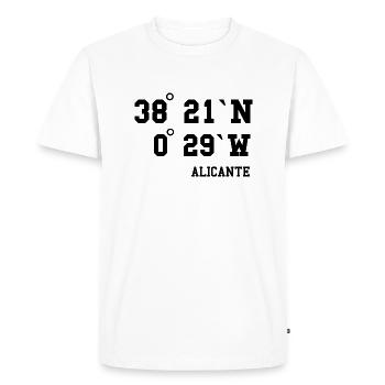 Alicante Costa Blanca Spain Coastal Town Holidays - Men's Premium Organic T-Shirt - white - Front - Nico (187cm)