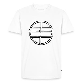 rzhw_23-spir-ol - Men's Premium Organic T-Shirt - white - Front - Nico (187cm)