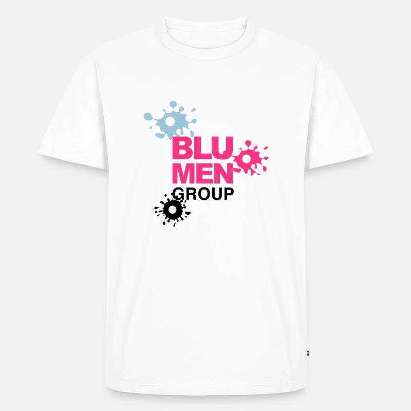 blumen group - Männer Premium Bio T-Shirt - Weiß