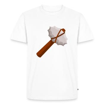 hammer - Men's Premium Organic T-Shirt - white - Front - Nico (187cm)