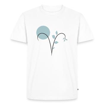 Astrological sign ram Aries - Men's Premium Organic T-Shirt - white - Front - Nico (187cm)