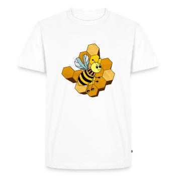 Insecte - T-shirt Premium bio Homme - blanc - Devant - Nico (187cm)