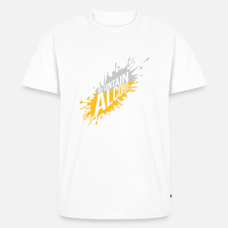 Spritzer May Contain Alcohol - Männer Premium Bio T-Shirt - Weiß