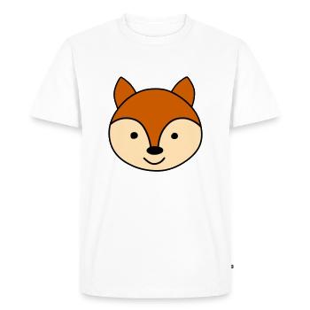 Renard mignon - T-shirt Premium bio Homme - blanc - Devant - Nico (187cm)