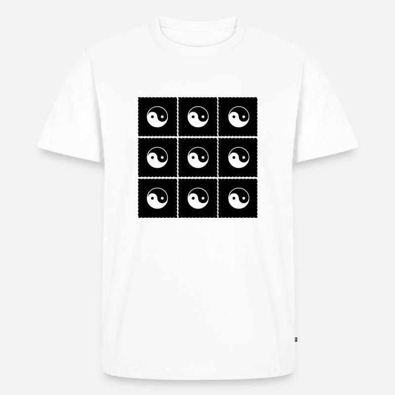 blotter art - Männer Premium Bio T-Shirt - Weiß