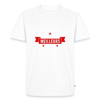 les meilleurs font du tir à l arc - T-shirt Premium bio Homme - blanc - Devant - Nico (187cm)