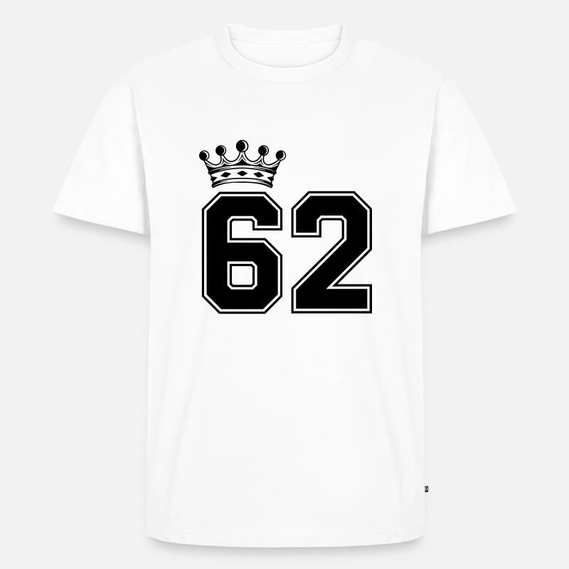 62 krone - Männer Premium Bio T-Shirt - Weiß