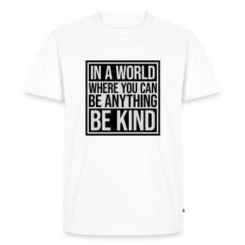 Vous pouvez être gentil - T-shirt Premium bio Homme - blanc - Devant - Nico (187cm)
