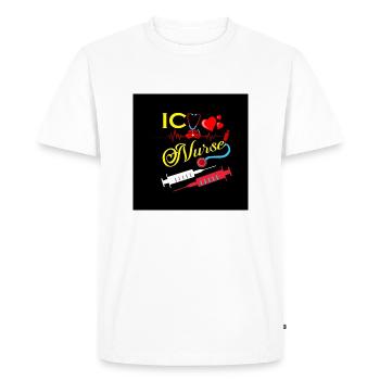 Nurse Injection Design - Men's Premium Organic T-Shirt - white - Front - Nico (187cm)